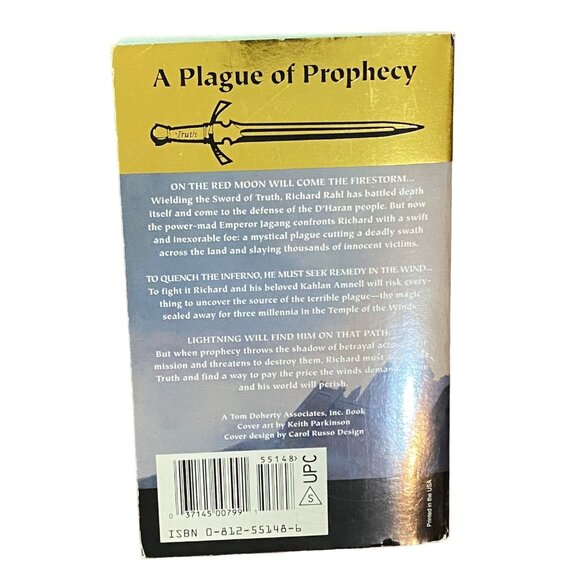 Temple of the Winds Paperback Terry Goodkind Signed by Author Fantasy Magic - Picture 2 of 6